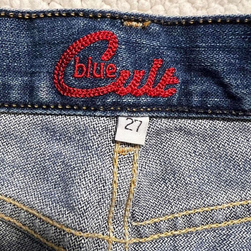 ICONIC Vintage Y2K Blue Cult Denim Mini Skirt - Picture 2 of 4